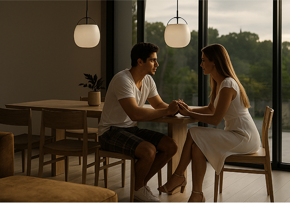 Our mission - From vision through reality - couple deciding to buy a house